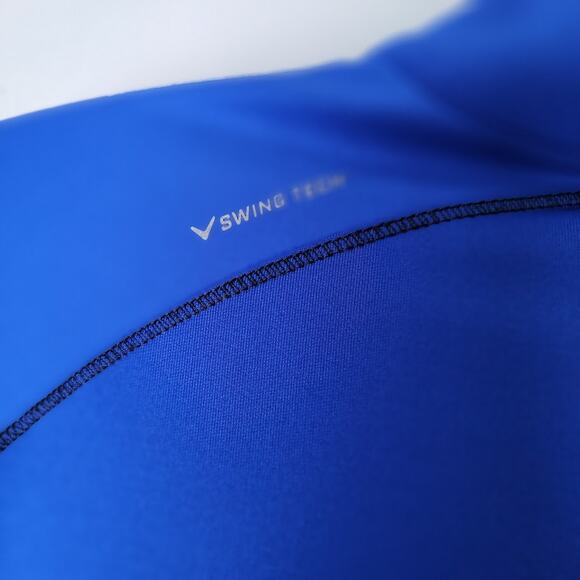Callaway Blue Quarter Zip‎ Pullover M Golf Cystic Fibrosis Logo Weather Series - Picture 11 of 11